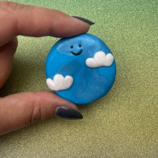 Polymer Clay Worry Stone – Draufsicht