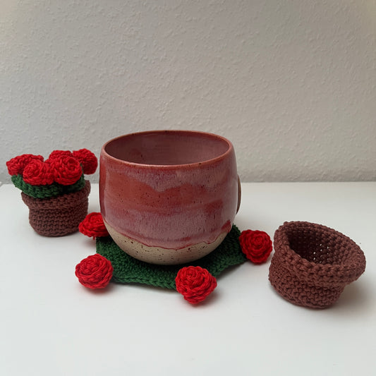 Häkel-Untersetzer – Rosen & Körbe (Kopie)