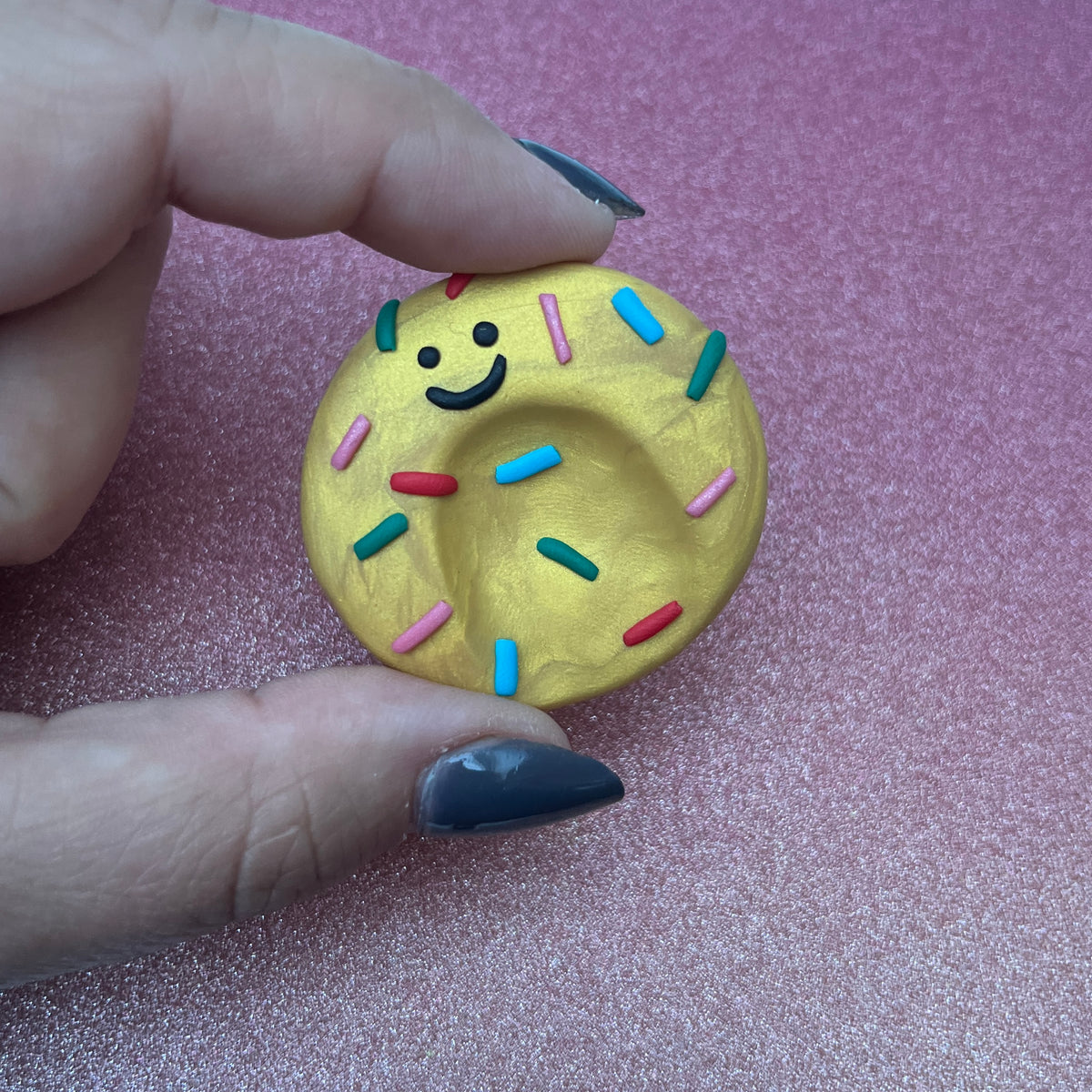 Polymer Clay Cookie – Worry Stone Anti-Stressstein